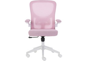 Cadeira-Giratoria-Diretor-tela-Rosa-ANM207 D-base-cinza-frente1